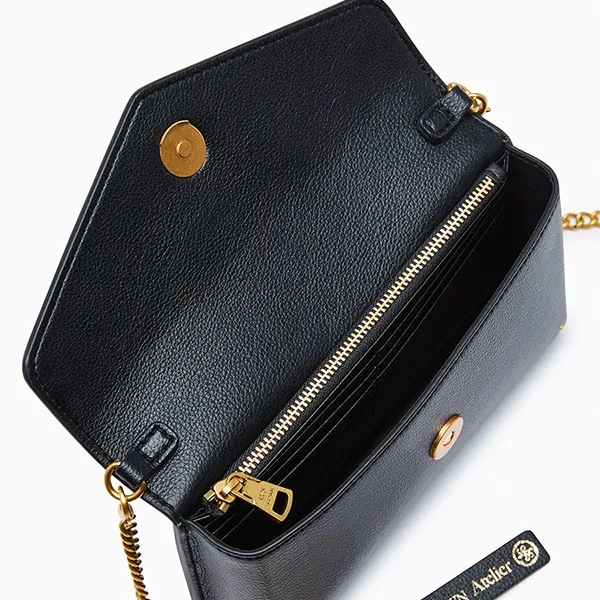 Ví Nữ Lyn Atelier Wallet On Chain Black L26CWWB006 Màu Đen
