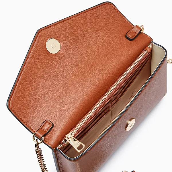 Ví Nữ Lyn Atelier Wallet On Chain Brown L26CWWB006 Màu Nâu