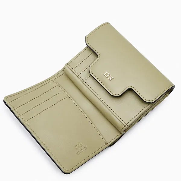 Ví Nữ Lyn Fineness Revision Short Flap Wallet - Light Green L26SWWA024 Màu Xanh Green