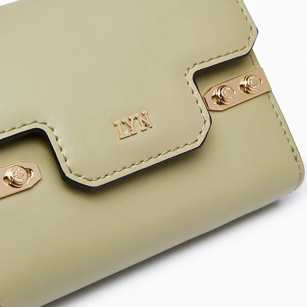 Ví Nữ Lyn Fineness Revision Short Flap Wallet - Light Green L26SWWA024 Màu Xanh Green
