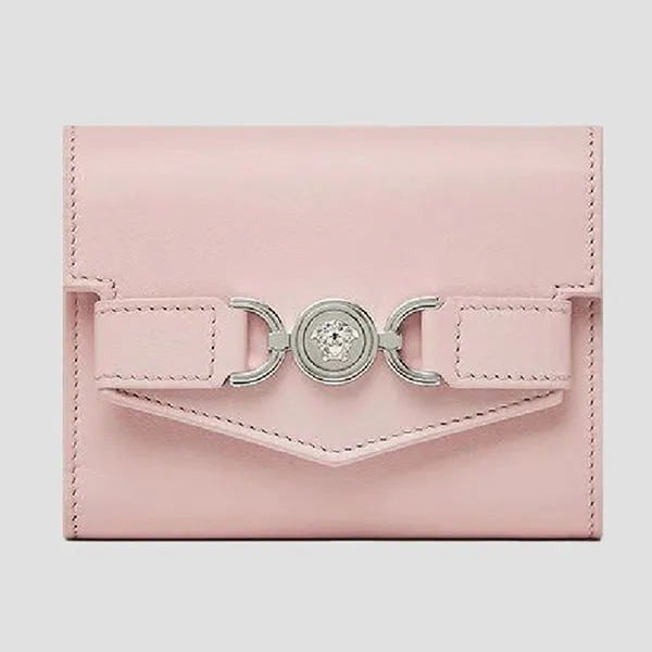 Ví Nữ Versace Medusa 95 Trifold Wallet Màu Hồng