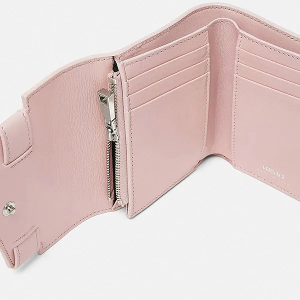 Ví Nữ Versace Medusa 95 Trifold Wallet Màu Hồng
