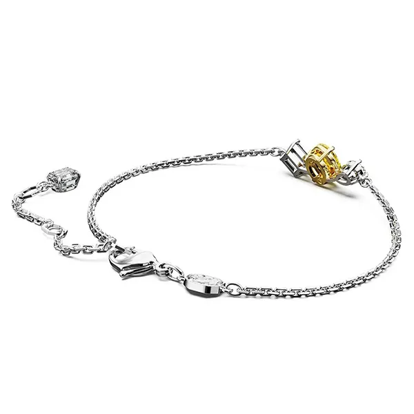 Vòng Đeo Tay Nữ Swarovski Mesmera Bracelet Mixed Cuts, Yellow, Mixed Metal Finish 5668362 Màu Bạc/Vàng