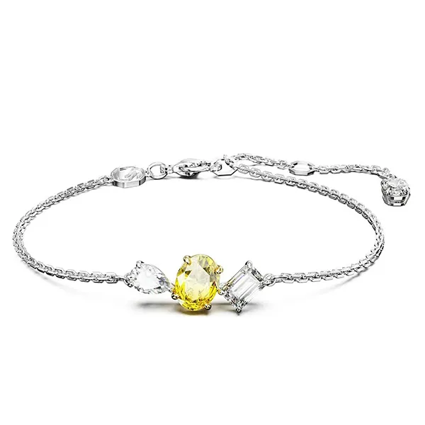 Vòng Đeo Tay Nữ Swarovski Mesmera Bracelet Mixed Cuts, Yellow, Mixed Metal Finish 5668362 Màu Bạc/Vàng
