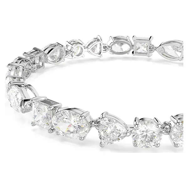 Vòng Đeo Tay Nữ Swarovski Mesmera Bracelet Mixed Cuts, White, Rhodium 5731959 Màu Trắng