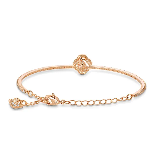 Vòng Đeo Tay Nữ Swarovski Una Bangle Clover, Pink, Rose Gold-Tone Plated 5516476 Màu Vàng Hồng