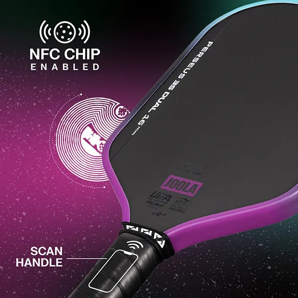 Vợt Pickleball Joola Perseus 3S Dual 14mm Màu Xanh/Hồng