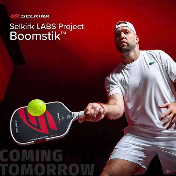 Vợt Pickleball Selkirk Labs Project Boomstik Asia Edition Elongated Màu Đen Đỏ