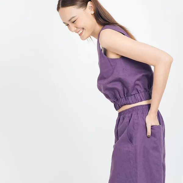 Áo Ba Lỗ Nữ F2 Fashion & Freedom Brighter Day AK488-TIM-S-1121 Màu Tím Size S