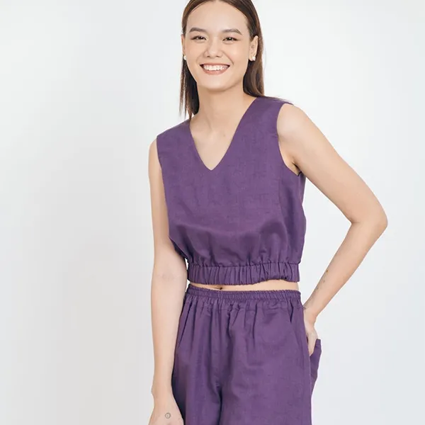 Áo Ba Lỗ Nữ F2 Fashion & Freedom Brighter Day AK488-TIM-S-1121 Màu Tím Size S