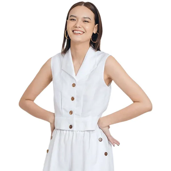 Áo Kiểu Nữ F2 Fashion & Freedom Brighter Day AK491-T-S-1121 Màu Trắng Size S