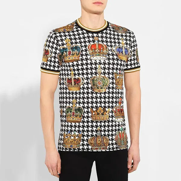 Áo Phông Nam Dolce & Gabbana D&G G8KC0T-HS7AB Phối Màu Size 46