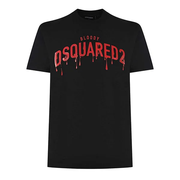 Áo Phông Nam Dsquared2 T-Shirt Schwarz Màu Đen Size XS