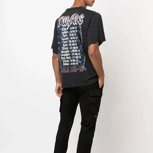 Áo Phông Nam Dsquared2 Logo Crew-Neck T-Shirt S74GD1065 S22146 814 Màu Xám Size S