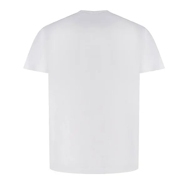 Áo Phông Nam Dsquared2 T-Shirt In Maglia Di Cotone Màu Trắng Size XS