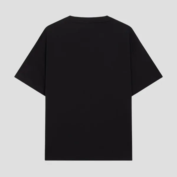 Áo Phông Nam Palm Angels Sprayed Neck Logo In Black PMAA109F25JER00C1032 Tshirt Màu Đen Size XS