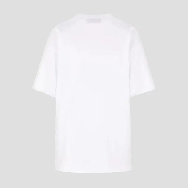 Áo Phông Nữ Gucci In White Logo Print Short Sleeve 837959 XJHGY 9081 Tshirt Màu Trắng Size XS