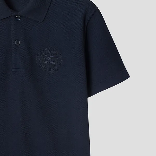 Áo Polo Nam Burberry EKD-Embroidered Short Sleeved Cotton In Navy 8093600 Màu Xanh Navy Size S