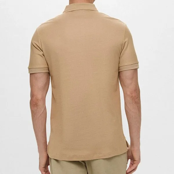 Áo Polo Nam Burberry Short Sleeve Shirt RTLAEQ039801 Màu Be Size M