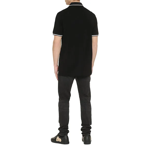 Áo Polo Nam Dolce & Gabbana D&G Sacred Heart G8KI2ZFU7EN N0000 Màu Đen Size 46