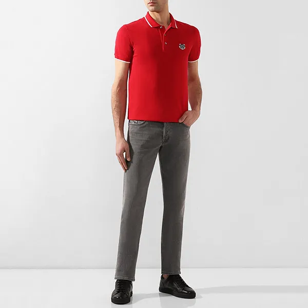Áo Polo Nam Kenzo Tiger F665P00014BA Màu Đỏ Size S