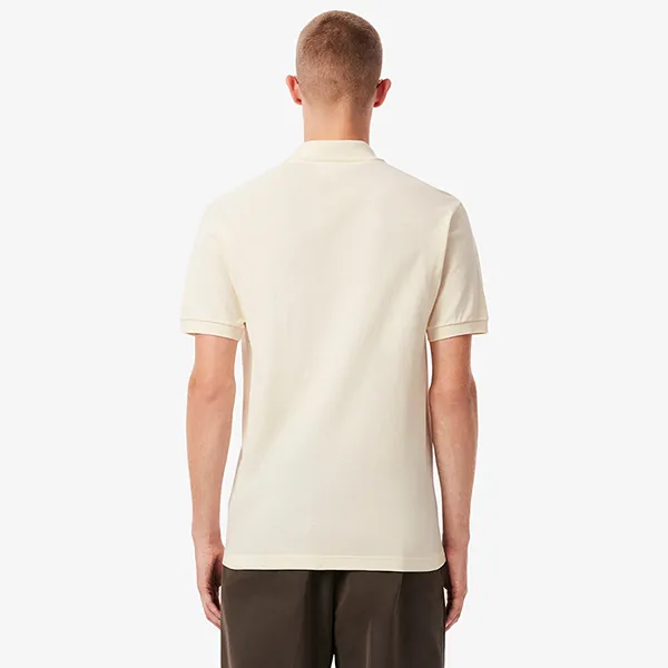 Áo Polo Nam Lacoste Classic Fit Embroidery Detail Piqué PH5465 - XFJ Màu Trắng Kem Size 3