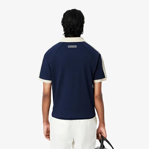 Áo Polo Nam Lacoste Men's Classic Fit Polo Shirt In Piqué Fabric DH2123 166 Màu Xanh Navy Size 4