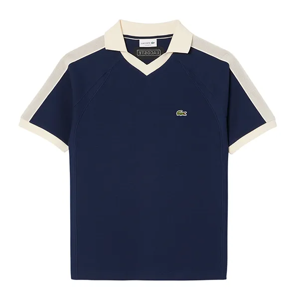 Áo Polo Nam Lacoste Men's Classic Fit Polo Shirt In Piqué Fabric DH2123 166 Màu Xanh Navy Size 4