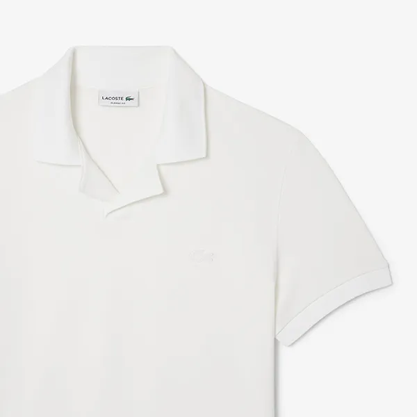Áo Polo Nam Lacoste Men's Classic Open-Neck Paris PH0084 - 001 Màu Trắng Size 2