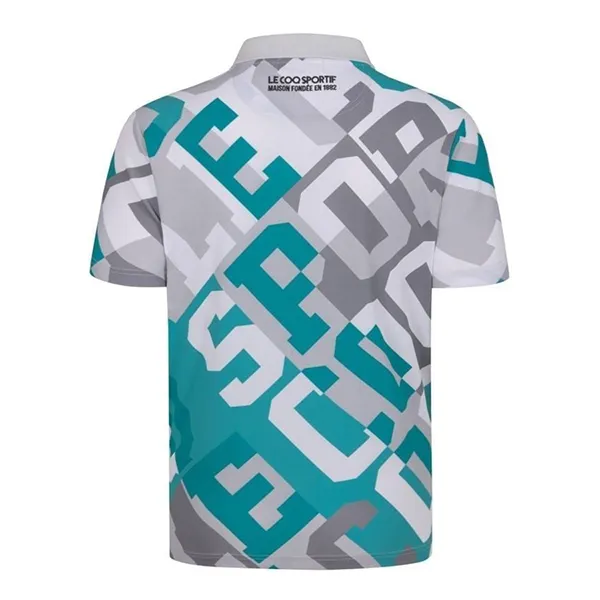 Áo Polo Nam Le Coq Sportif LG6SHST0MV-GR00 Màu Xám - Xanh Size M
