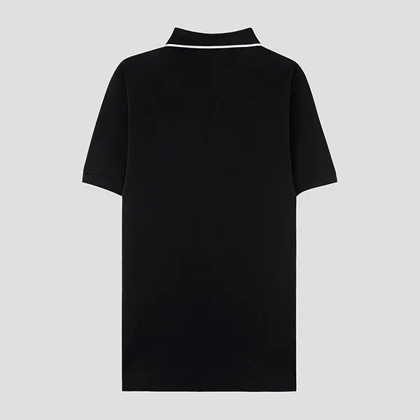 Áo Polo Nam Prada Logo Patch Neckline In Black SJN256 18NV F0AA9 Màu Đen Size S