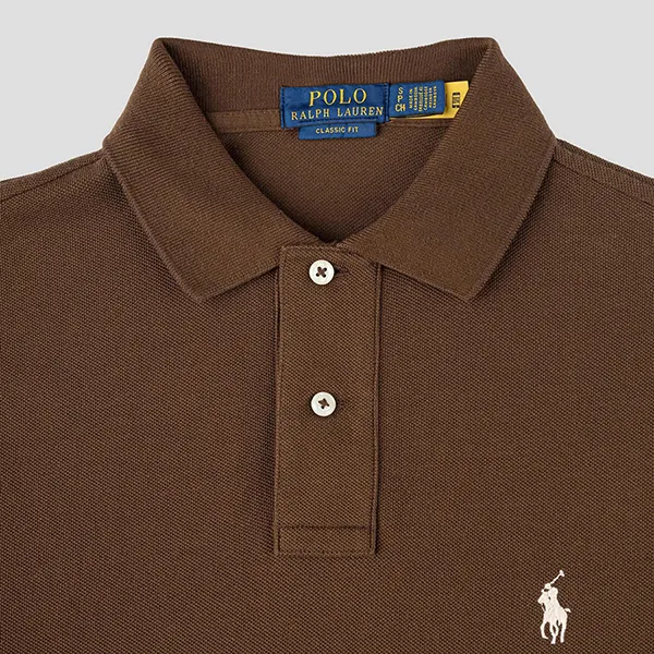 Áo Polo Nam Ralph Lauren Soft Cotton Classic Fit In Brown 710574020552 Màu Nâu Size S