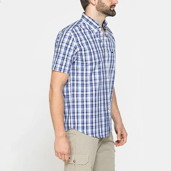 Áo Sơ Mi Nam Carrera Jeans 213C1230A_G057 Màu Kẻ Xanh Caro Size M