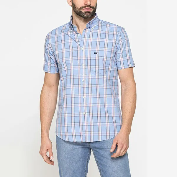 Áo Sơ Mi Nam Carrera Jeans 213C1230A_G060 Màu Xanh Kẻ Size M