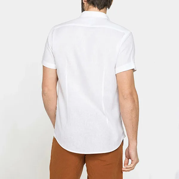 Áo Sơ Mi Nam Carrera Jeans Short Sleeve Shirt T213C1254A_001 Màu Trắng Size M