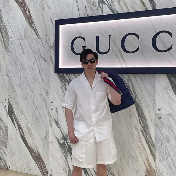 Áo Sơ Mi Nam Gucci Stripe Shirt 794907 Z7AHA 9000 Màu Trắng Size 46