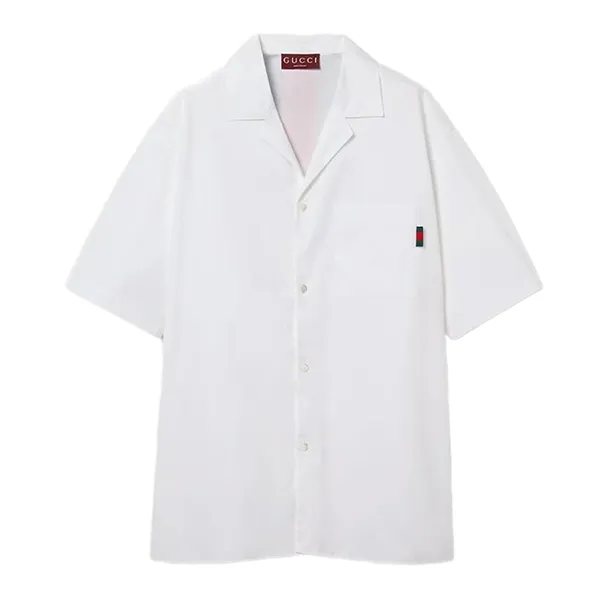 Áo Sơ Mi Nam Gucci Stripe Shirt 794907 Z7AHA 9000 Màu Trắng Size 46