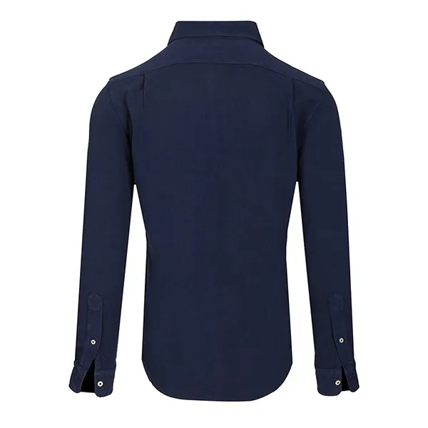 Áo Sơ Mi Nam Ralph Lauren Cotton Piquet Shirt 710A12399002 Màu Xanh Navy Size S