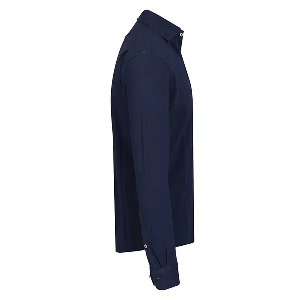 Áo Sơ Mi Nam Ralph Lauren Cotton Piquet Shirt 710A12399002 Màu Xanh Navy Size S