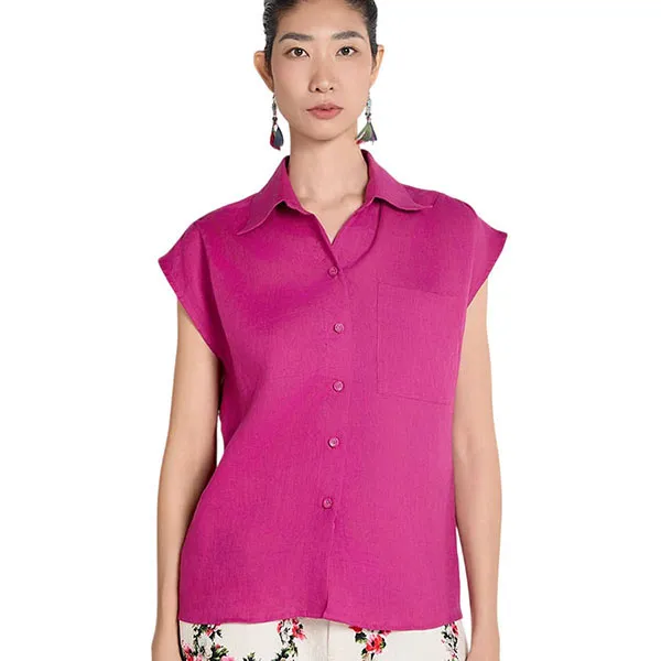 Áo Sơ Mi Nữ F2 Fashion & Freedom A Touch Of Effortless Elegance SMW643-HS-S-0325 Màu Hồng Sen Size S