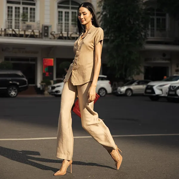 Áo Sơ Mi Nữ F2 Fashion & Freedom Linen Contemporary Dance SMW445-B-S-1220 Màu Be Size S