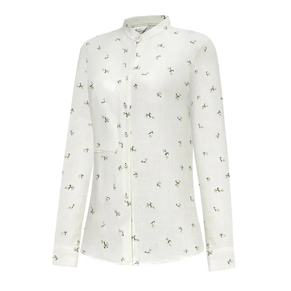 Áo Sơ Mi Nữ F2 Fashion & Freedom Linen Hoạ Tiết Hoa SMW617-TH-S-0324 Màu Trắng Size S