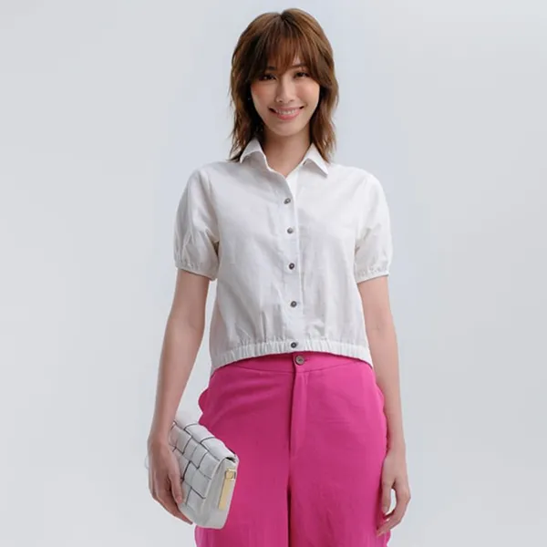 Áo Sơ Mi Nữ F2 Fashion & Freedom Linen Hương Mùa Hè AK504-T-S-0322 Màu Trắng Size S