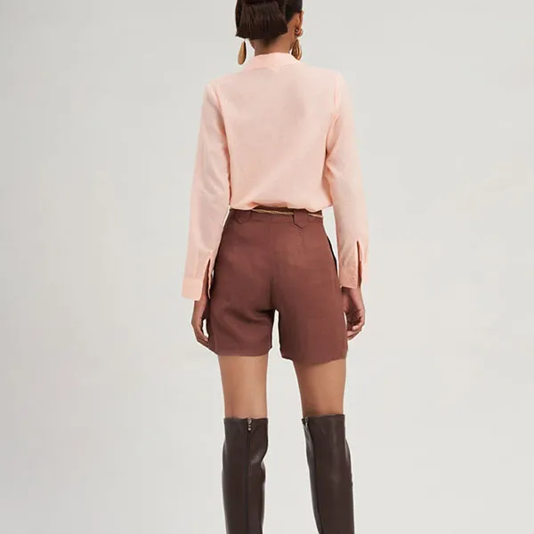 Áo Sơ Mi Nữ F2 Fashion & Freedom Linen Modern Women SMW360-HP-S-0923 Màu Hồng Phấn Size S