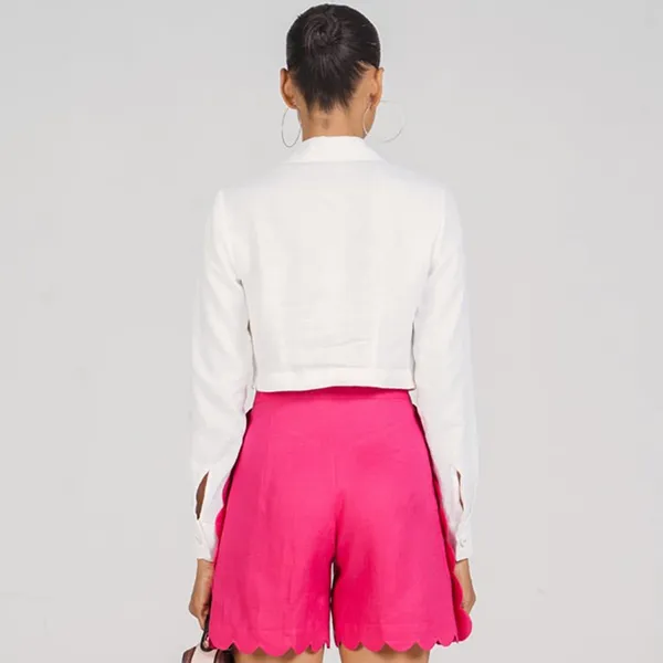 Áo Sơ Mi Nữ F2 Fashion & Freedom Linen New Linen New Horizon AK499-T-S-0322 Màu Trắng Size S