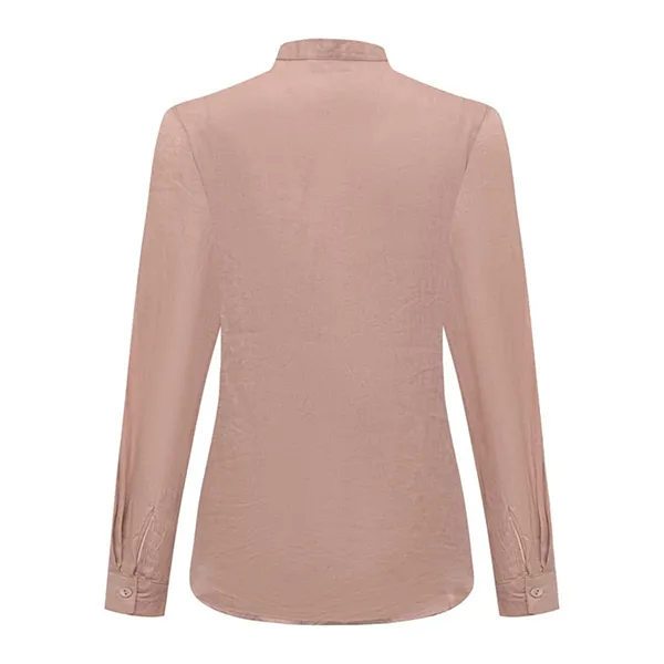 Áo Sơ Mi Nữ F2 Fashion & Freedom Linen Ruốc SMW617-RUOC-S Màu Hồng Nude Size S