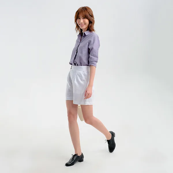 Áo Sơ Mi Nữ F2 Fashion & Freedom Linen SMW360-TN-S-0422 Màu Tím Nhạt Size S