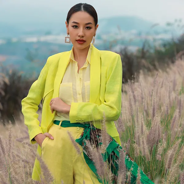 Áo Sơ Mi Nữ F2 Fashion & Freedom Linen SMW367-V-S-0424 Màu Vàng Size S