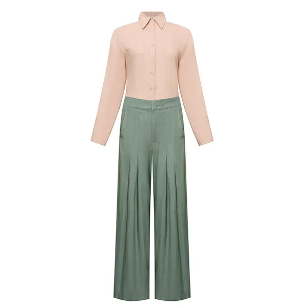 Áo Sơ Mi Nữ F2 Fashion & Freedom Linen SMW616-HONG-S-0324 Màu Hồng Nhạt Size S