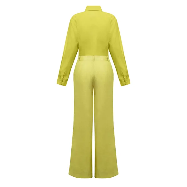 Áo Sơ Mi Nữ F2 Fashion & Freedom Linen SMW616-Xanh Neon-S-0324 Màu Xanh Neon Size S